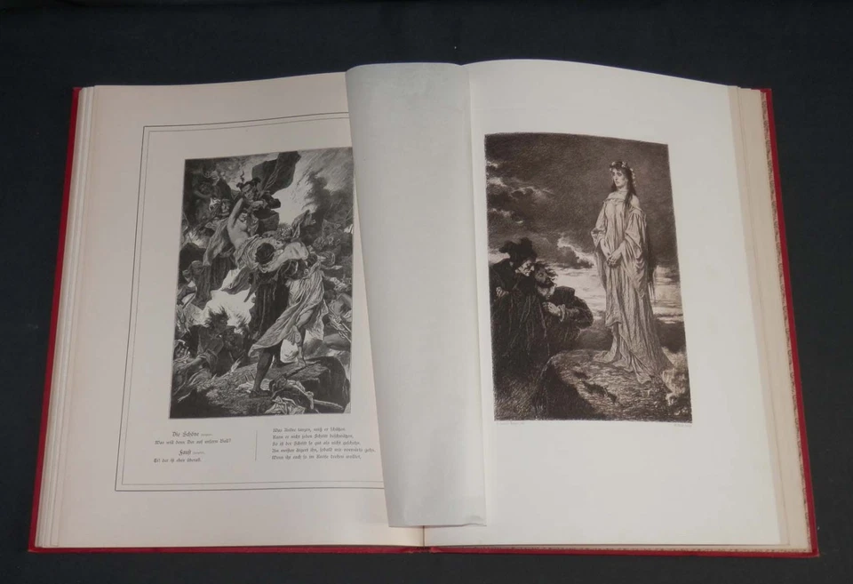 GOETHE Faust I. illustr. Liezen Mayer Radierungen Holzschnitte Prachtband 1890 - Bild 4 von 4