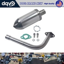 Exhaust Muffler Pipe Kit Fit Predator 212cc 196cc 6.5HP Gas Mini Bike Go Kart