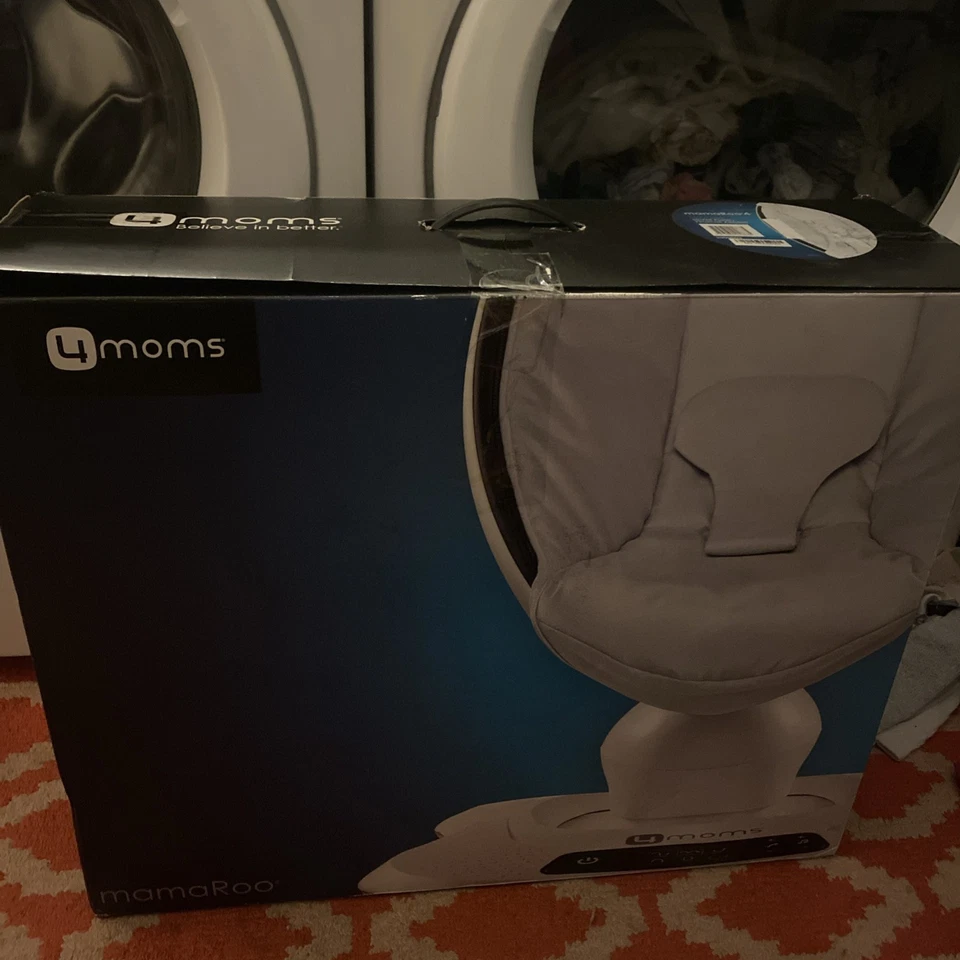 Columpio de peluche para bebé 4moms mamaRoo 4 Bluetooth - plateado Foto 2 de 2