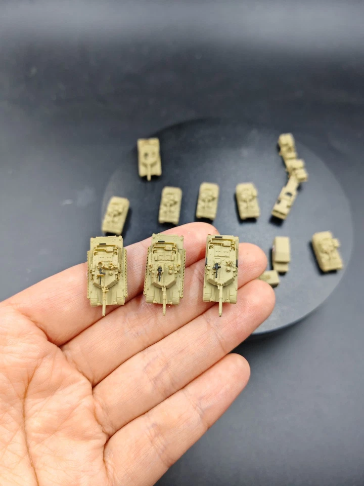 3D Printed 1/350/400 Us Armored Forces Tank Desert color Finished Model 14/pcs - Image 3 of 4