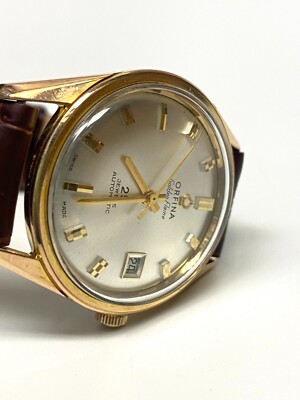 Vintage Orfina Golden Flame Automatic 25j Watch | eBay