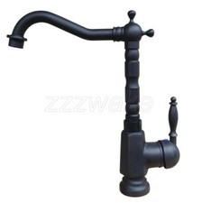 Oil Rubbed Bronze Swivel Kitchen Sink Faucet Single Handle Kitchen Mixer Taps