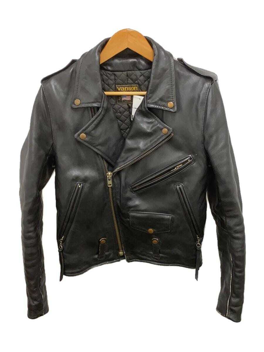 vansonレザージャケット36 VANSON double riders jacket/36/80s/C2type/Made in USA/TALON