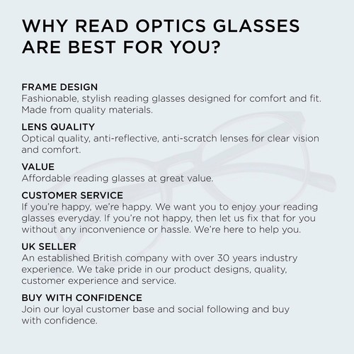 Reading Glasses 3 Pack Ready to Wear Glasses Readers for Men & Women +1 to +3.5 - Picture 14 of 49