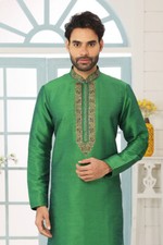 Mens Designer Wedding Bollywood Party Wear Traditional Kurta Payjama Dress India