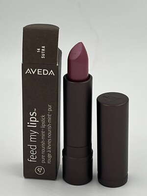 Aveda Feed My Lips Pure Nourish-Mint Lipstick #14 SUTRA  - 0.12 Oz. / 3.4 g