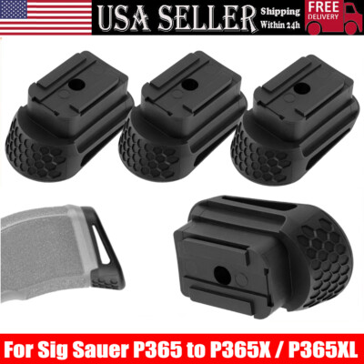 2/4pcs Extension ADAPTER For Sig Sauer P365 to P365X / P365XL-Black