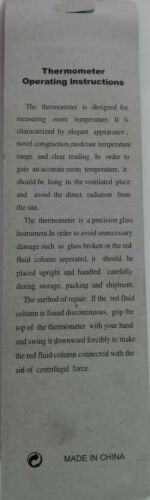 Chuangxin 1 pc Indoor Outdoor Vertical Thermometer Temperature Monitor for Home - Picture 2 of 5