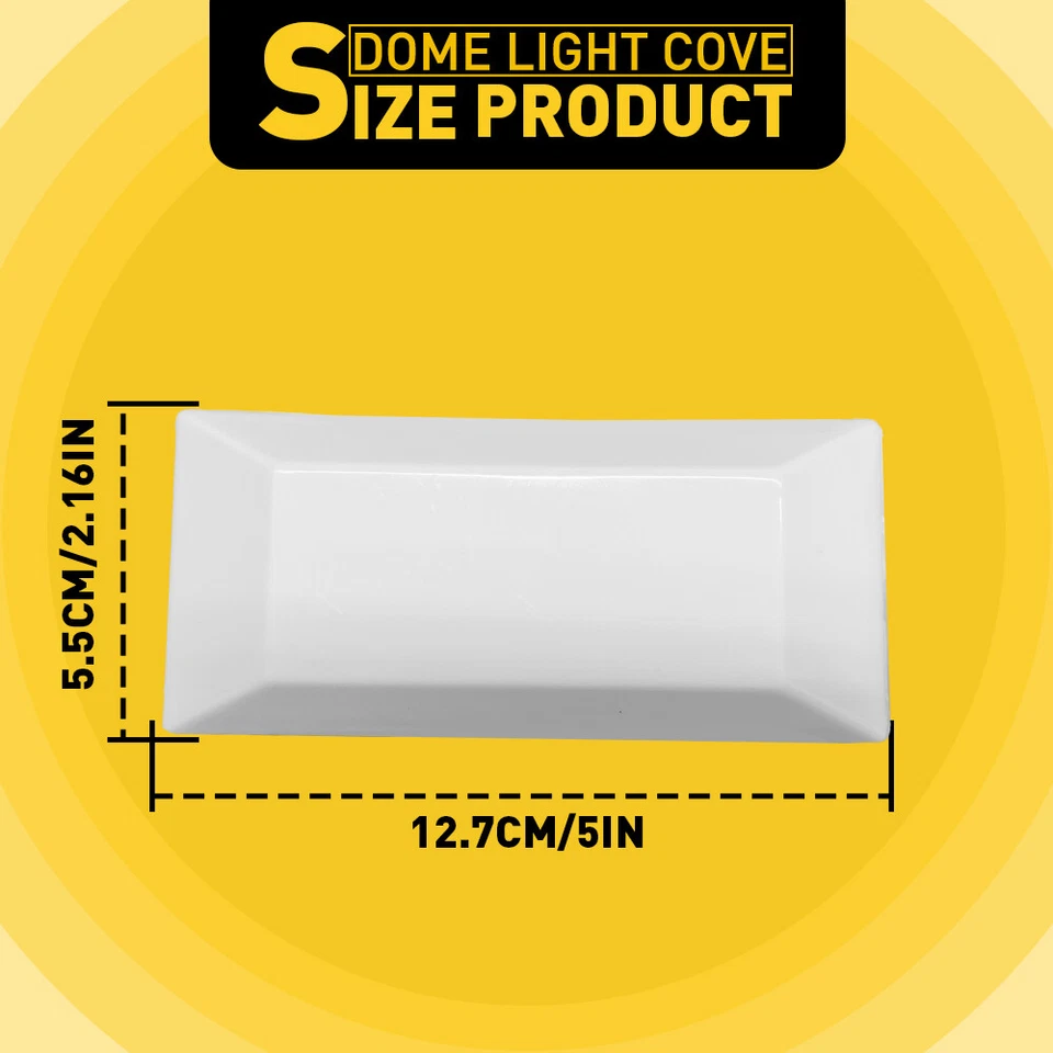 Para 1975-1979 Ford F150 F250 caminhão cúpula luz plástico substituição Len Cover EOA - Imagem 3 de 4