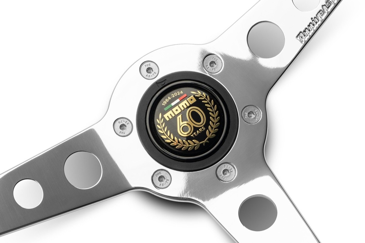 MOMO Indy 60 years Anniversary Steering Wheel 350mm Wood Polished