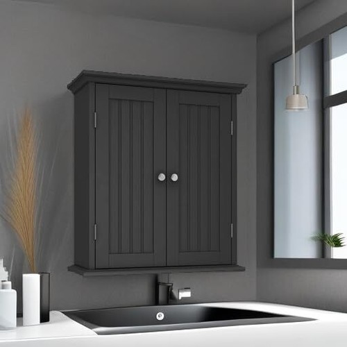 Bathroom Wall Cabinet Over The Toilet Space Saver Storage Cabinet Medicine Ca... - 第 5/6 張圖片