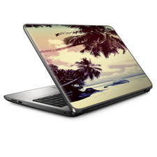 Universal Laptop Skins Wrap for 14" - Palm Trees Vintage Beach island