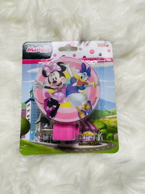 DISNEY JUNIOR MINNIE MOUSE + DAISY LED Plug-in Night Light Manual On/Off New