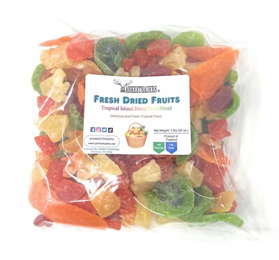 Dried Tropical Fruit Salad(2 lbs. or 4 lbs.) ~ YANKEETRADERS  ~ FREE SHIPPING