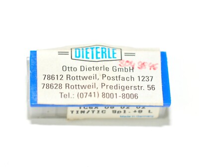 TCGX 080202 Tin/TIC mit Splt.8° links Dieterle HM Inserts 9+1 Stück RHV41139