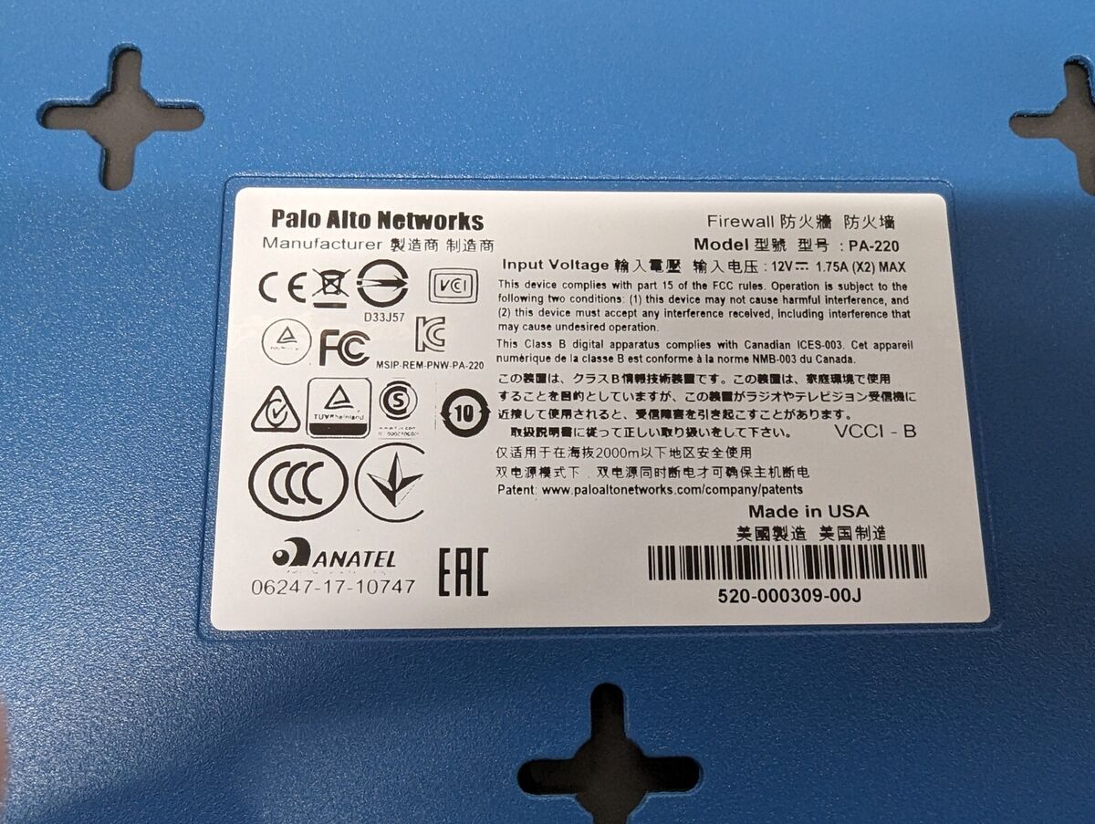 Palo Alto Networks PA-220 NGFW Firewall | eBay Palo Alto Networks PA-220 NGFW Firewall | eBay