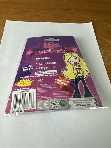 Vintage Bratz Cool Cufts Fashion Wrist & Finger Cuff For Children Not Dolls New - Picture 5 of 5