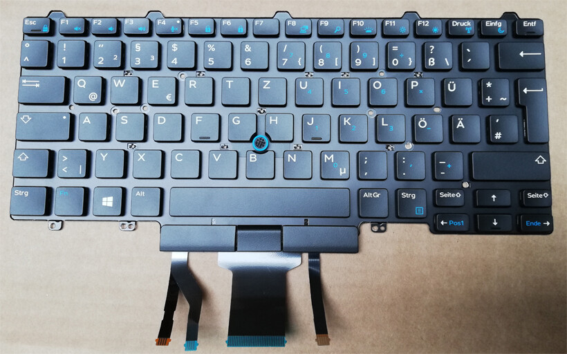 DEUTSCHE Tastatur Für Dell Latitude E5470 - Beleuchtet & Ohne Rahmen