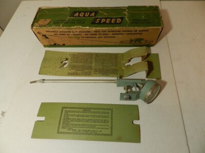 VINTAGE 1940'S AQUA SPEED BOAT SPEEDOMETER- VINTAGE BOATING- BOAT SPEEDOMETER