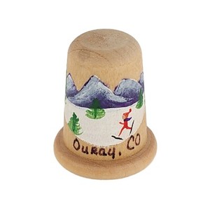 Wooden Thimble Cascades Winter Ouray Colorado Vintage
