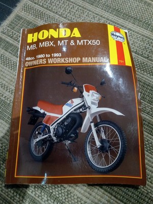 Haynes Manual Honda Mb Mbx Mt Mtx50 50 Ebay