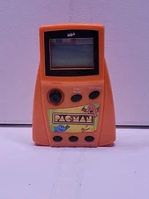 2001 MGA Pac-Man Electronic Game Handheld Orange Namco W Original Box And Manual