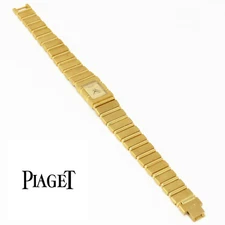 NYJEWEL Piaget 18k Solid Yellow Gold Ladies Quartz Watch 7" 84.7 Grams