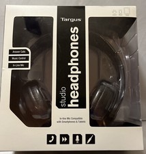 TARGUS STUDIO HEADPHONES IN-LINE MIC, COMPATIBLE WITH SMART PHONES,TABLETS