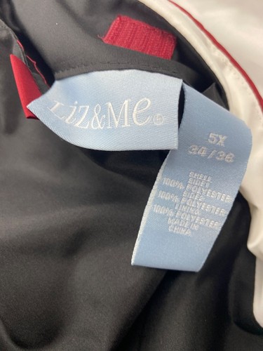 Liz & Me Jacket Women 5X 34/36 Plus Full Zip Reversible Fleece Windbreaker NWT - Picture 5 of 9