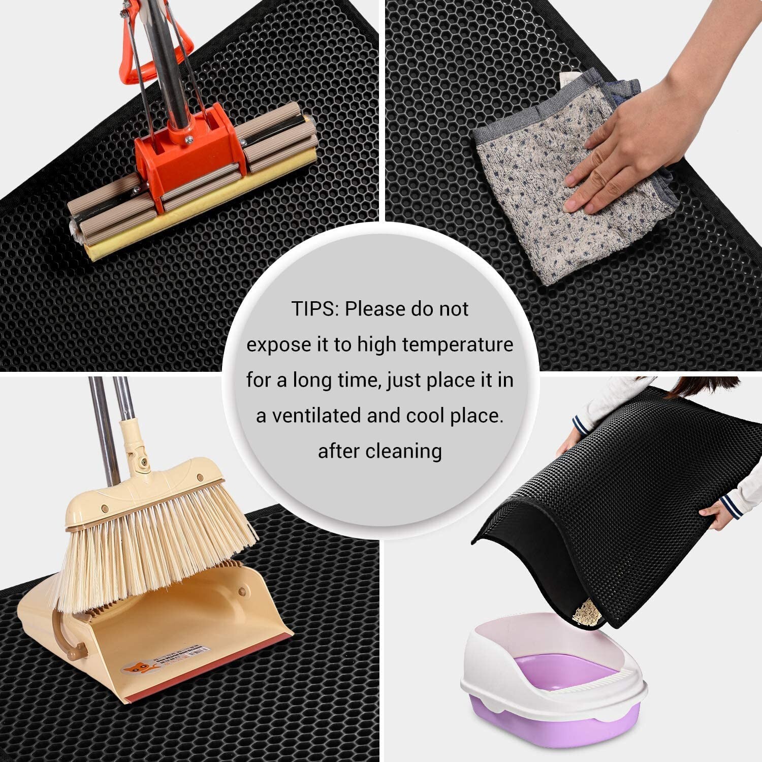 Pieviev Cat Litter Mat Double Layer Waterproof Urine Proof Trapping (24"X15") eBay