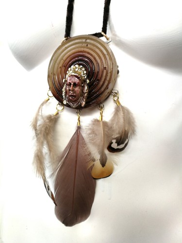 Red Skins Talisman Infinity Amulet Charm Feather Jewelry Pendant Dream Catcher - Picture 10 of 24