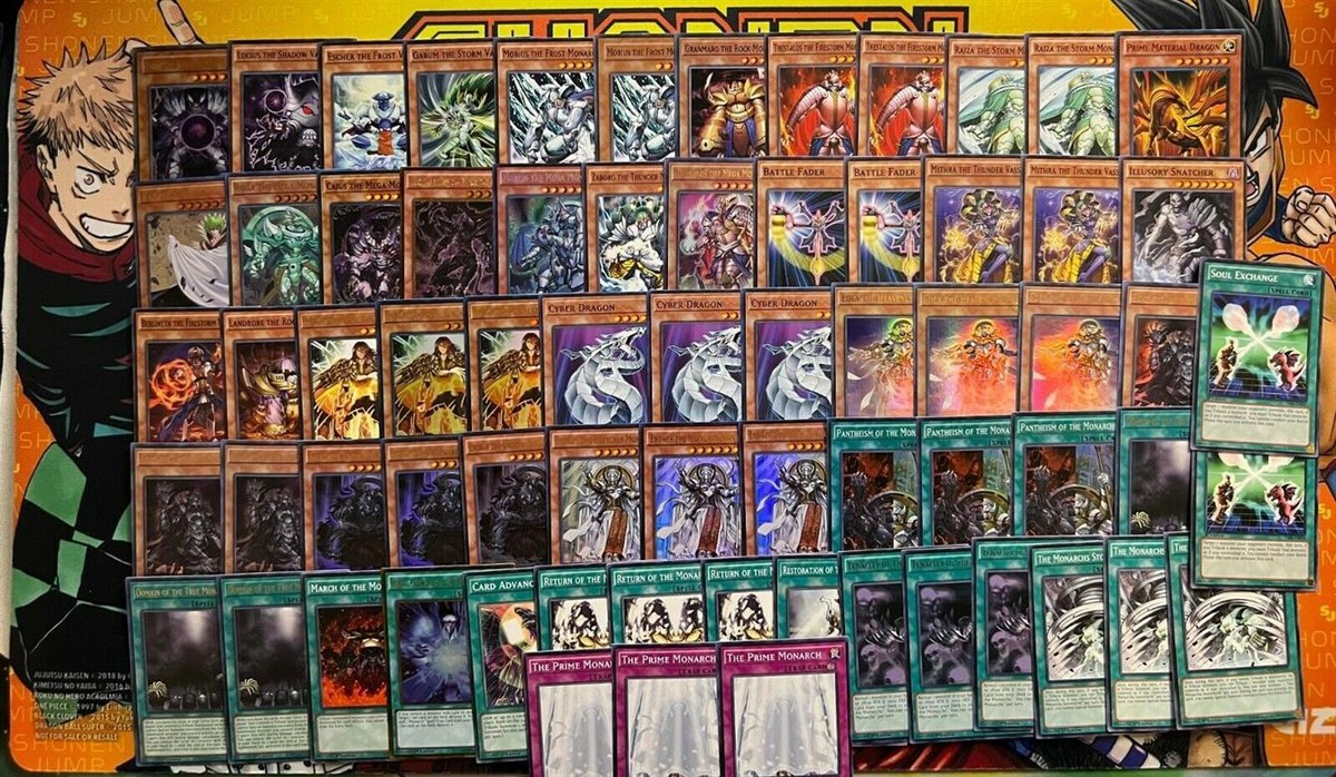 YuGiOH COMPLETE TOURNAMENT PANTHEISM MONARCH DECK RAIZA MAJESTY'S D + Bonus  Gift | eBay