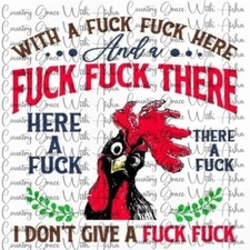 Sublimation Print Transfer Chicken Funny Ready to Press Paper Ink Heat Transfer