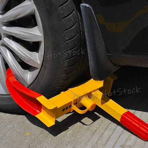 Wheel Lock Clamp Heavy Duty Anti-theft For Vehicle Car Trailer Clamp with 2 Keys - Picture 9 of 9