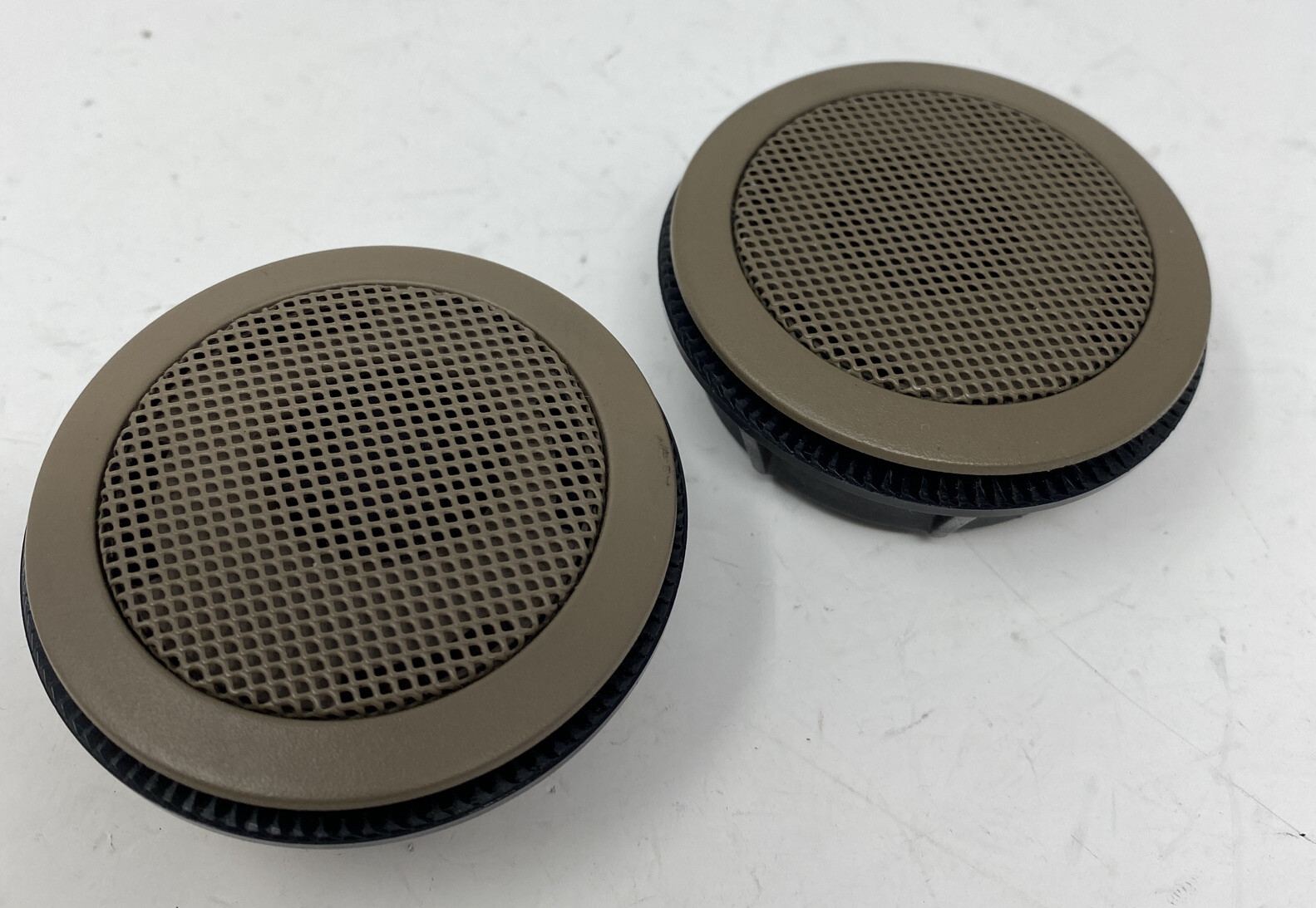BMW E36 INTERIOR FRONT DOOR PANEL HIGH RANGE TWEETER SPEAKER SET BEIGE ...