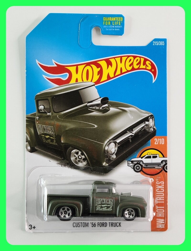 Hot Wheels - Custom '56 Ford Truck (Matte Dark Green) | eBay