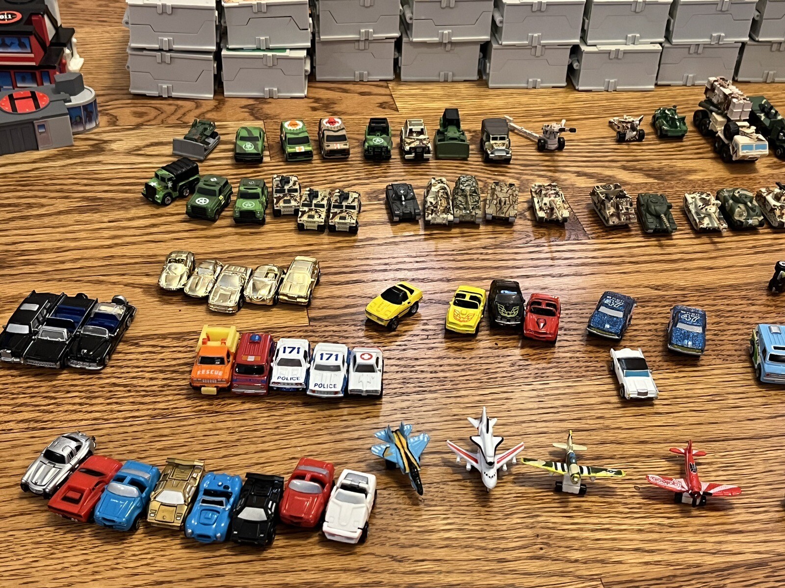 Micro Machines Mixed Vintage Lot 8lbs+ Gold Cars Playsets For Parts