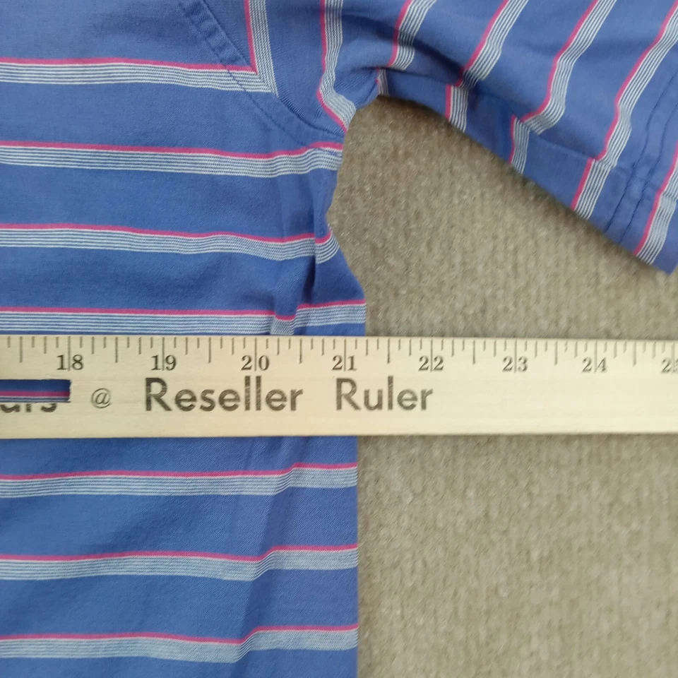 Camisa Polo Martin Para Hombre Mediana Púrpura Rosa Manga Corta Logo Golf Informal Foto 4 de 4