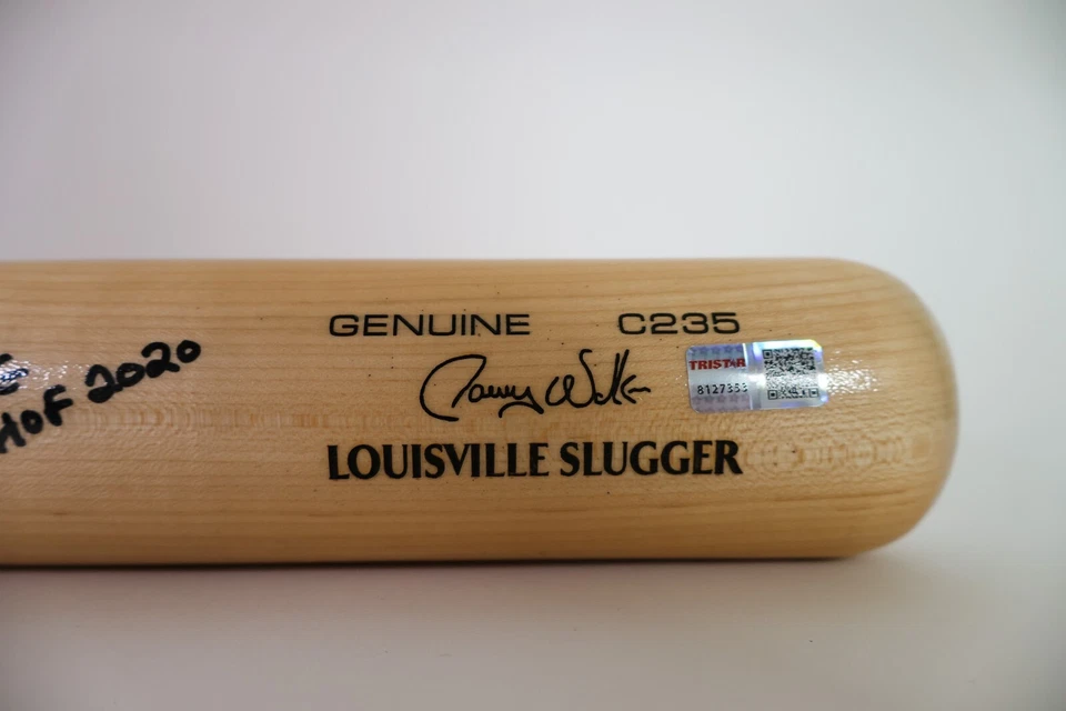 Larry Walker Colorado Rockies Firmado Louisville Slugger Bat "HOF 2020" TriStar Foto 3 de 4