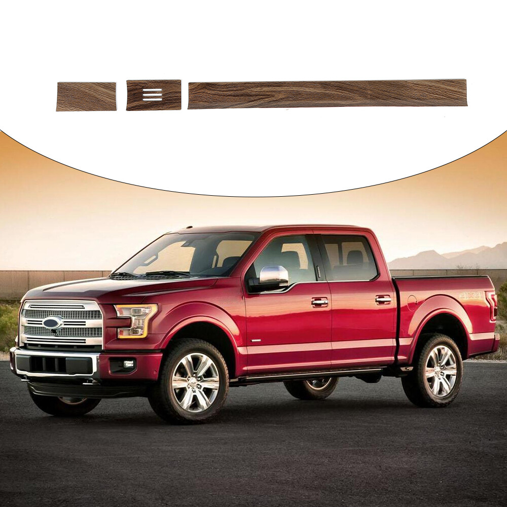 3x Center Control Dashboard Cover Trim bezel Kit For Ford F150 1520