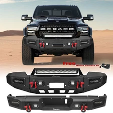 Aaiwa For 2019-2022 Dodge Ram 2500/3500 New Front Rear Bumper W/ LED Lights