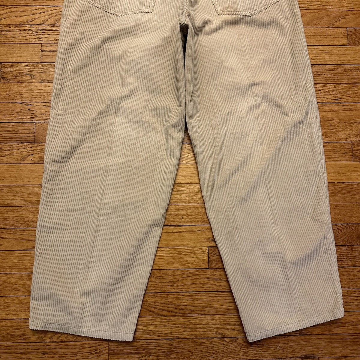 Vintage Anchor Blue Tan Baggy Corduroy Pants Size 38x30