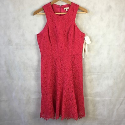 Shoshanna Lace Peplum Dress Formal Party Cocktail Hot Pink 6 New | eBay Shoshanna Lace Peplum Dress Formal Party Cocktail Hot Pink 6 New | eBay