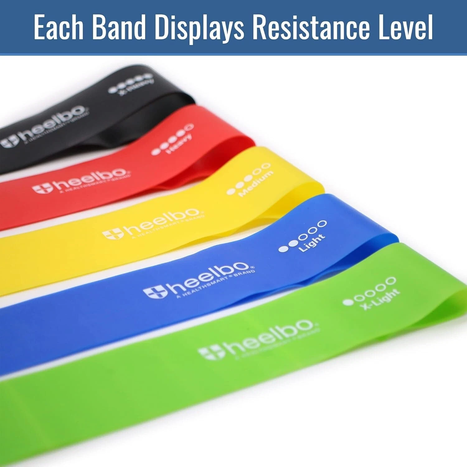 (Lot of 90) 5 PACK of Therapy Bands - Resistance Bands