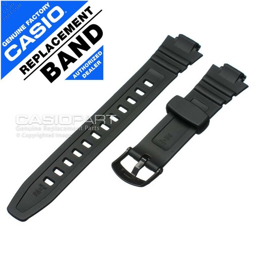 Genuine Casio Black Watch Band Strap AQ-180W-1BV AQ-180W-7BV W-213-1AV W-213-2AV - Picture 2 of 2
