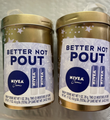Lot of 2 Nivea Lip Care Gift Set - Better Not Pout NEW