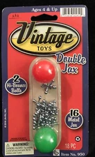 JA-RU Vintage Toys Double Jax 2 Hi-bounce Balls 16 Metal Jax Jacks New 2016