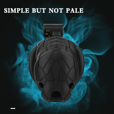 Men Chastity Cage Lock Device Kit with 4 Rings Chastity Device Ring Bondage New