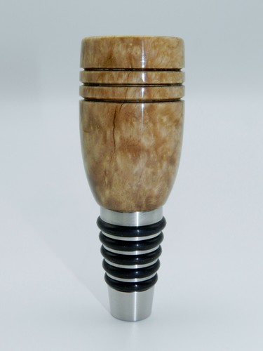 Tappo bottiglia whisky o vino in legno satinato di Ceylon fatto a mano. Fa un ottimo regalo! #24 - Foto 6 di 11