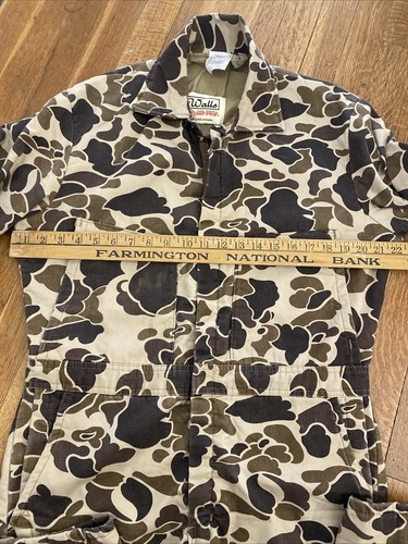 Walls Blizzard Pruf Insulated Duck Camo Coveralls Men’s 38-40 Medium Reg Vintage - Picture 12 of 18